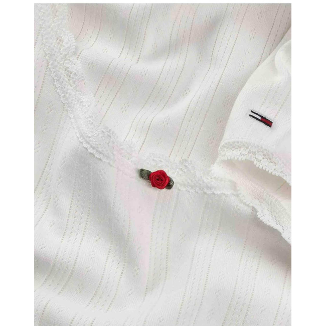 Product TOMMY JEANS TJW SLIM SH POINTELLE SS TEE EXT base image