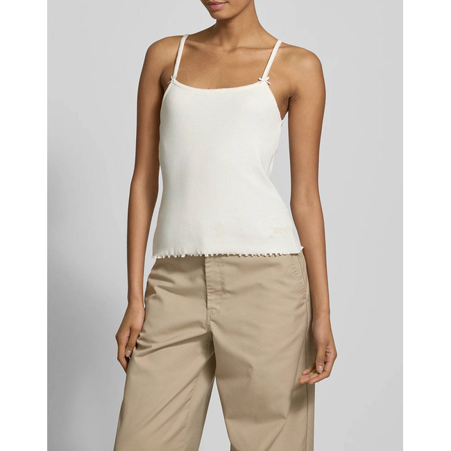 Product TOMMY JEANS TJW SLIM SCALLOP RIB TOP base image
