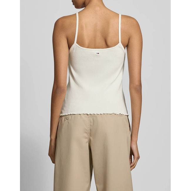 Product TOMMY JEANS TJW SLIM SCALLOP RIB TOP base image