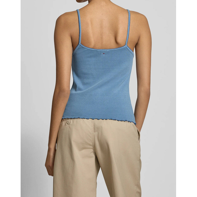 Product TOMMY JEANS TJW SLIM SCALLOP RIB TOP base image
