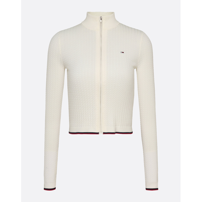 Product TOMMY JEANS TJW CABLE ZIP THRU CARDIGAN base image