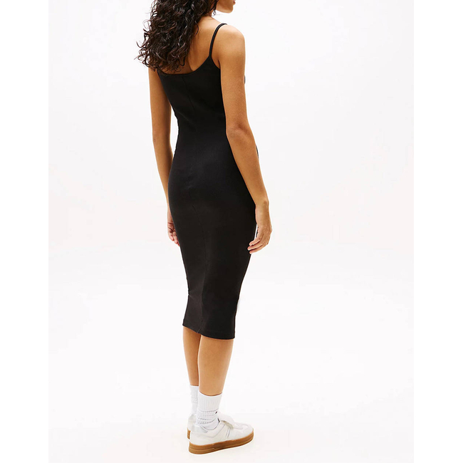 Product TOMMY JEANS TJW SCRIPT STRAP MIDI DRESS EXT base image