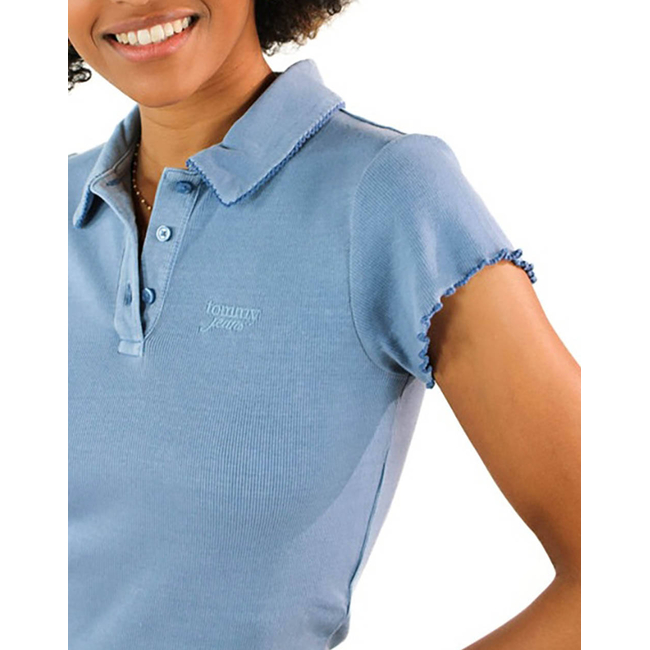 Product TOMMY JEANS TJW GMD RIB POLO SS DRESS base image