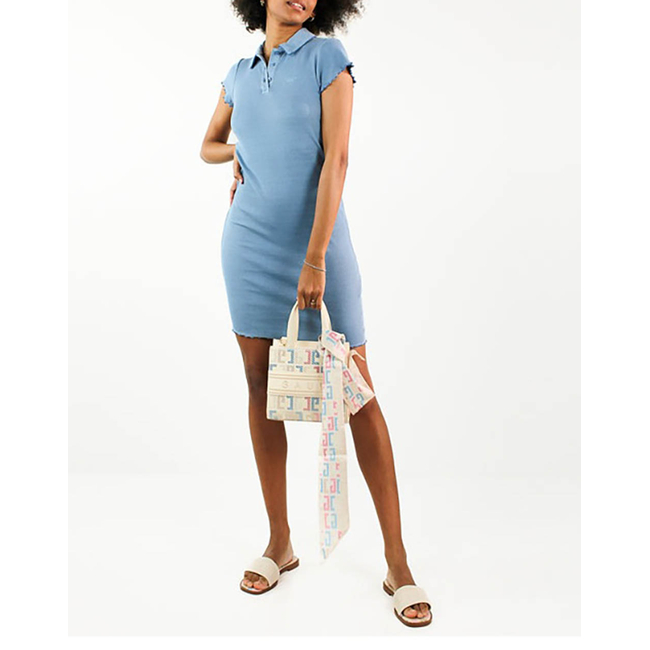 Product TOMMY JEANS TJW GMD RIB POLO SS DRESS base image