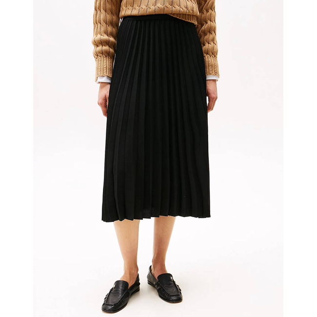Product TOMMY HILFIGER FLUID PLEATED PULL ON MIDI SKIRT base image