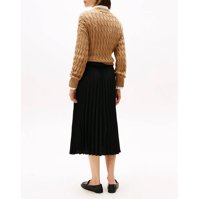 Product TOMMY HILFIGER FLUID PLEATED PULL ON MIDI SKIRT base image