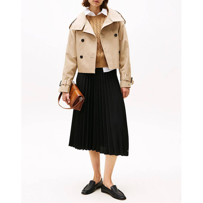 Product TOMMY HILFIGER FLUID PLEATED PULL ON MIDI SKIRT base image