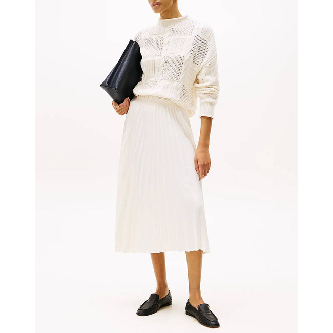 Product TOMMY HILFIGER FLUID PLEATED PULL ON MIDI SKIRT base image