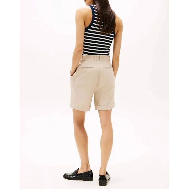 Product TOMMY HILFIGER LINEN MIX PLEATED SHORT base image
