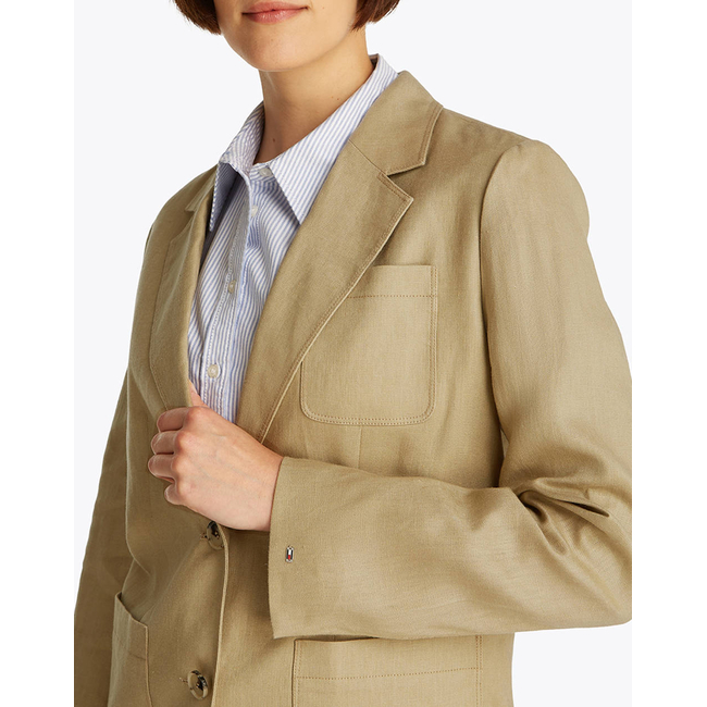 Product TOMMY HILFIGER ESS LINEN REGULAR SB BLAZER base image