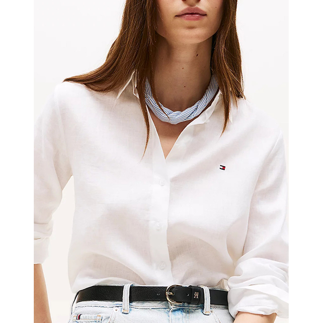Product TOMMY HILFIGER ESS LINEN RELAXED SHIRT base image