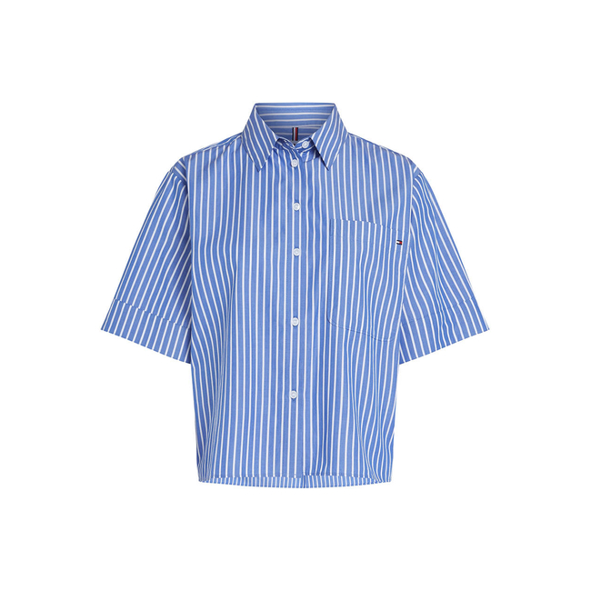 Product TOMMY HILFIGER POPLIN BOXY SHORT S/S SHIRT base image