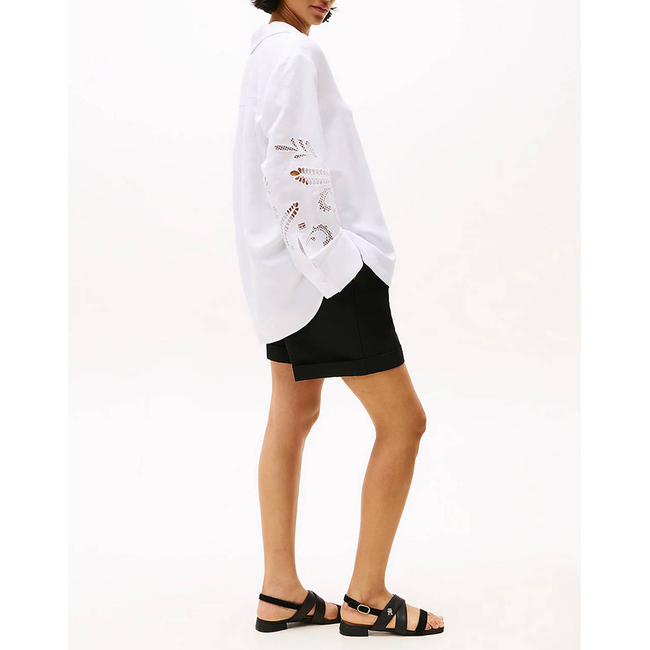Product TOMMY HILFIGER BRODERIE ANGLAISE LINEN SHIRT base image
