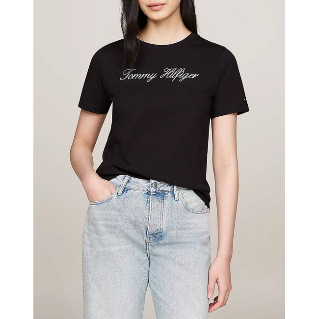 Product TOMMY HILFIGER NOS SCRIPT REGULAR C-NK SS base image