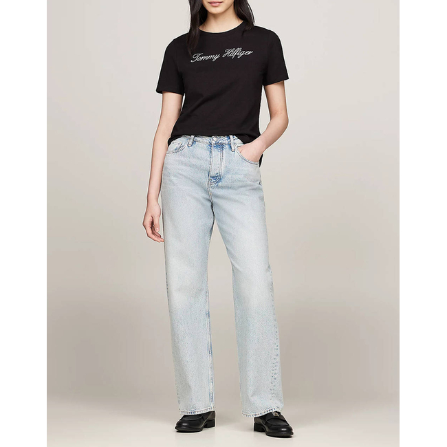 Product TOMMY HILFIGER NOS SCRIPT REGULAR C-NK SS base image