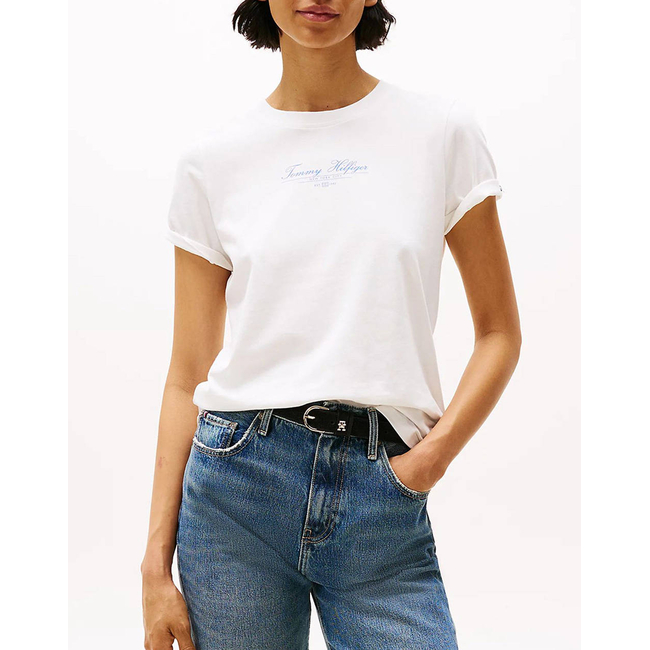 Product TOMMY HILFIGER REG SCRIPT C-NK TEE SS base image