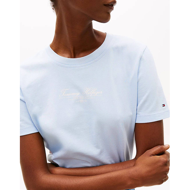 Product TOMMY HILFIGER REG SCRIPT C-NK TEE SS base image