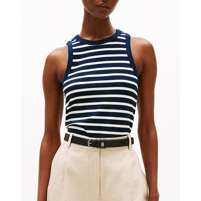 Product TOMMY HILFIGER SLIM 5X2 RIB TANK TOP NS base image