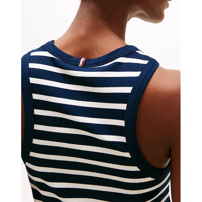 Product TOMMY HILFIGER SLIM 5X2 RIB TANK TOP NS base image