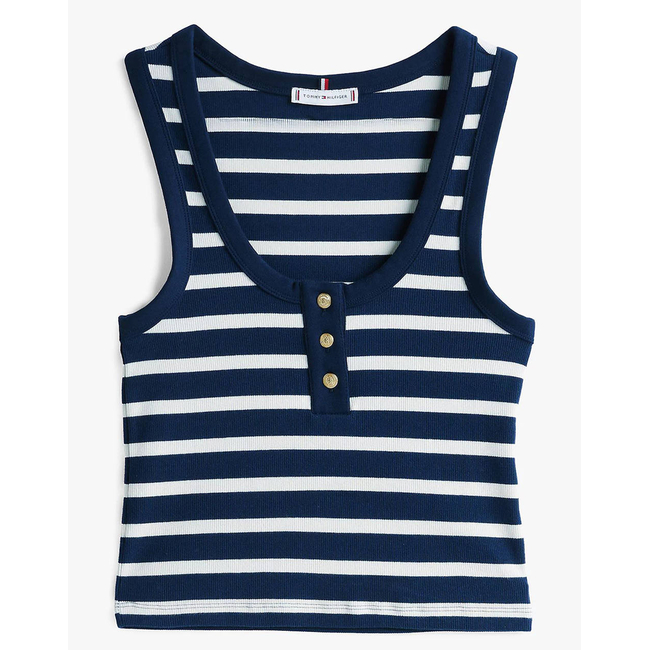 Product TOMMY HILFIGER SLIM HENLEY GB SCOOP-NK TANK TOP base image
