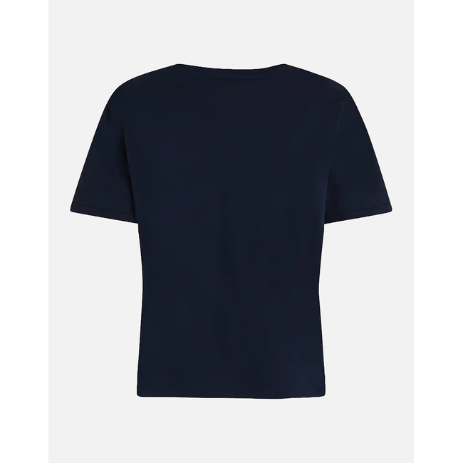 Product TOMMY HILFIGER SLUB CROP V-NK SS base image