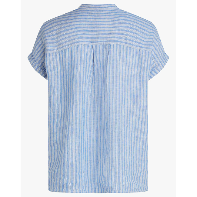 Product TOMMY HILFIGER ESS LINEN COLLARLESS S/S BLOUSE base image