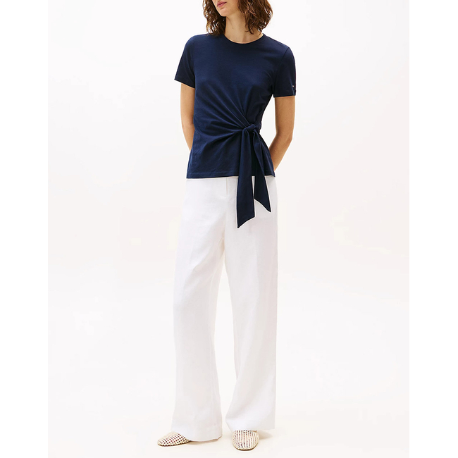 Product TOMMY HILFIGER KNOT BOAT-NK SS TEE base image