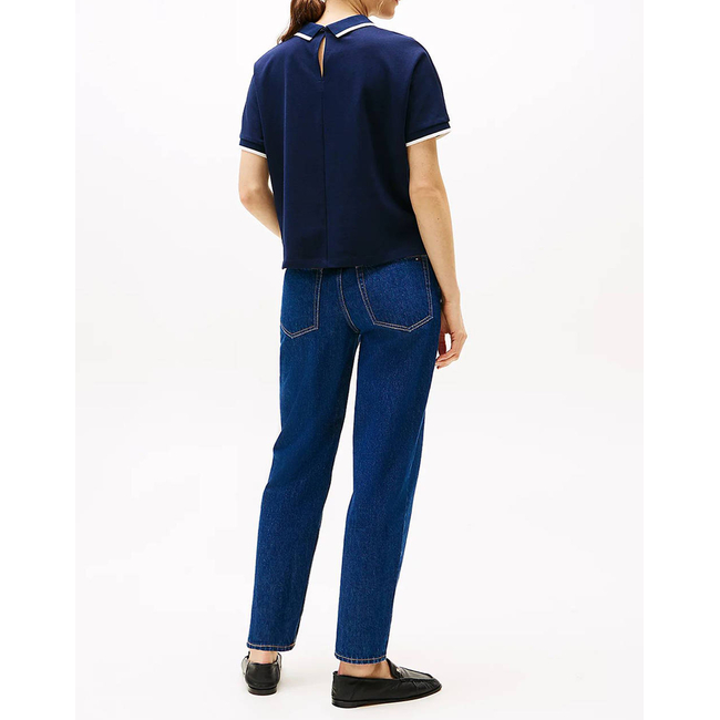 Product TOMMY HILFIGER SCRIPT CREW-NK POLO SS base image