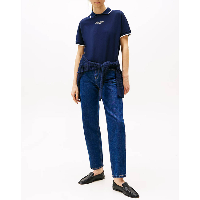 Product TOMMY HILFIGER SCRIPT CREW-NK POLO SS base image