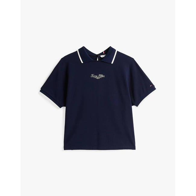Product TOMMY HILFIGER SCRIPT CREW-NK POLO SS base image