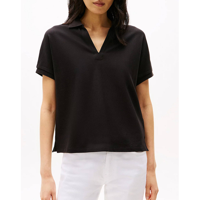 Product TOMMY HILFIGER LYOCELL OPEN-NK RELAXED POLO SS base image