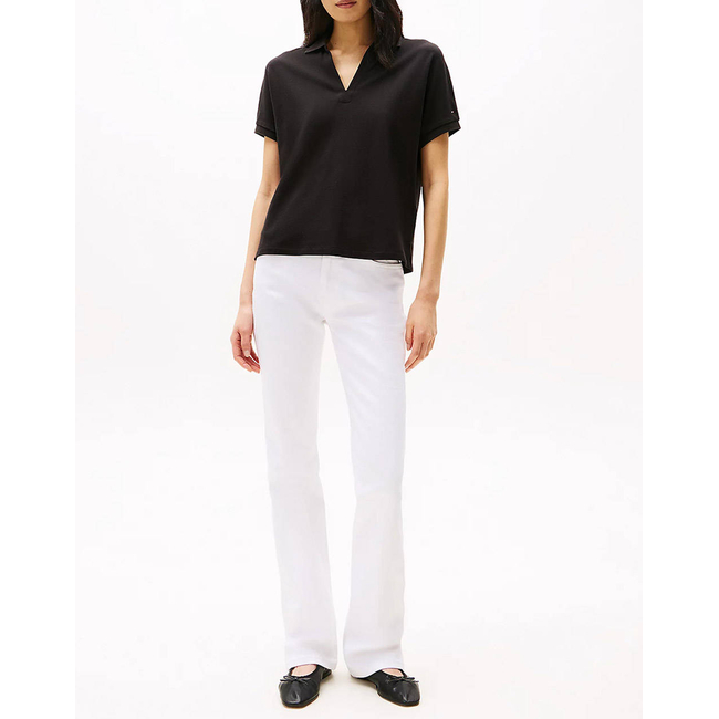Product TOMMY HILFIGER LYOCELL OPEN-NK RELAXED POLO SS base image