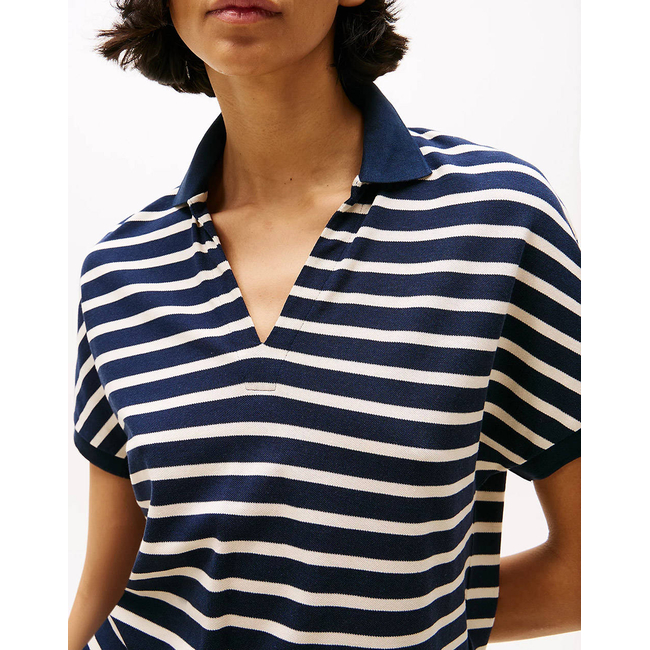 Product TOMMY HILFIGER LYOCELL OPEN-NK RELAXED POLO SS base image