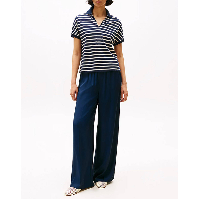Product TOMMY HILFIGER LYOCELL OPEN-NK RELAXED POLO SS base image