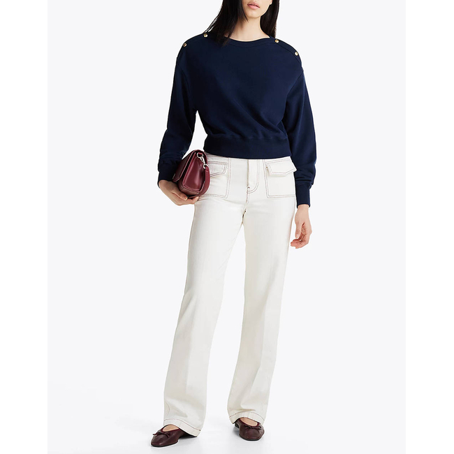 Product TOMMY HILFIGER GOLD BTN BOAT-NK SWTSHRT base image