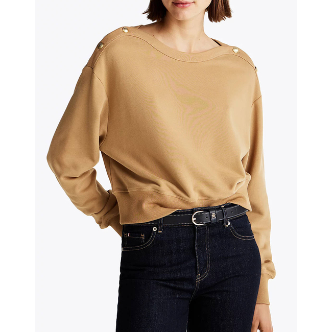 Product TOMMY HILFIGER GOLD BTN BOAT-NK SWTSHRT base image