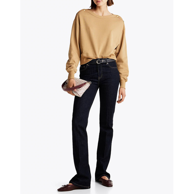 Product TOMMY HILFIGER GOLD BTN BOAT-NK SWTSHRT base image