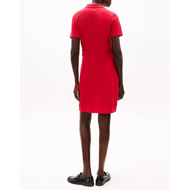 Product TOMMY HILFIGER SLIM OPEN NK POLO DRESS SS base image