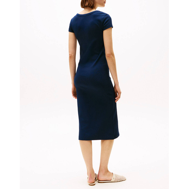 Product TOMMY HILFIGER SLIM HENLEY GOLD BTN DRESS base image