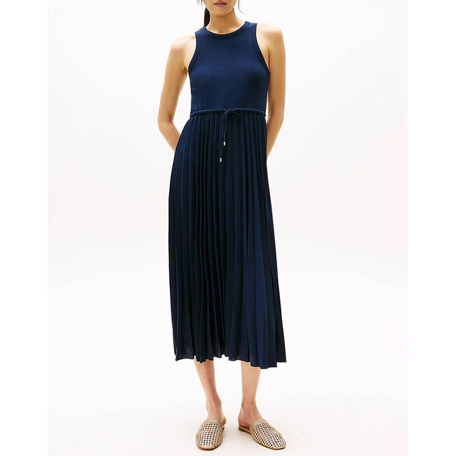 Product TOMMY HILFIGER RIB TANK PLEATED DRESS MIDI NS base image