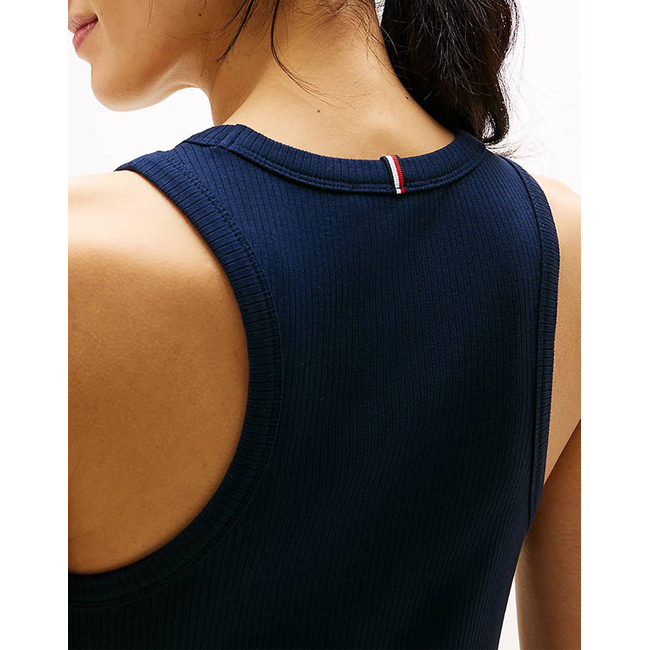 Product TOMMY HILFIGER RIB TANK PLEATED DRESS MIDI NS base image