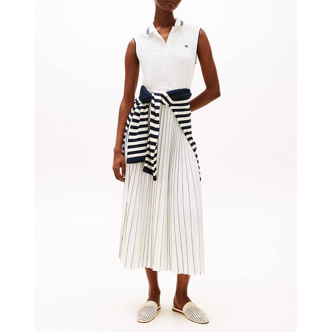 Product TOMMY HILFIGER SPORTY PLEATED POLO DRESS NS base image