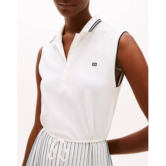 Product TOMMY HILFIGER SPORTY PLEATED POLO DRESS NS base image