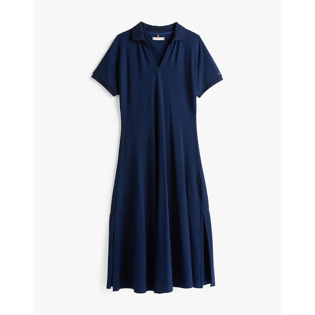 Product TOMMY HILFIGER LYOCELL OPEN-NK MIDI DRESS base image