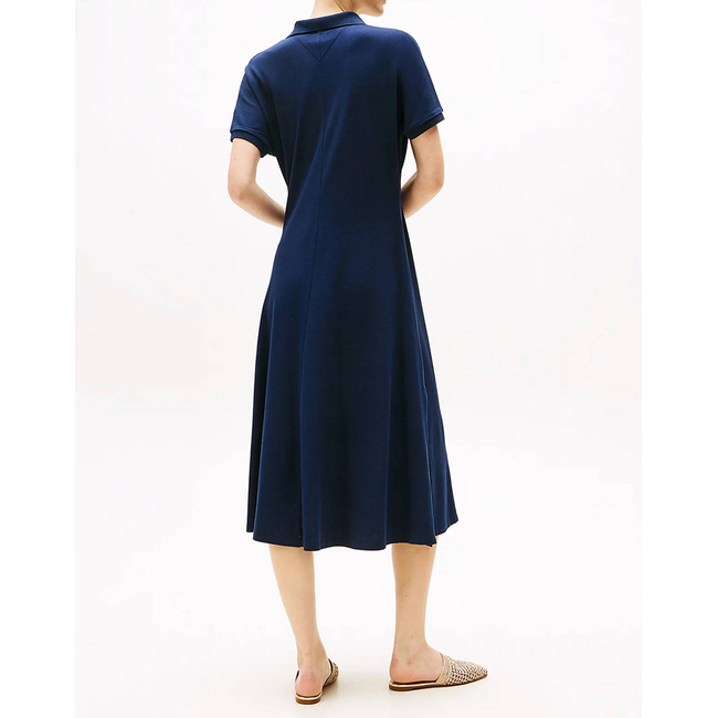 Product TOMMY HILFIGER LYOCELL OPEN-NK MIDI DRESS base image