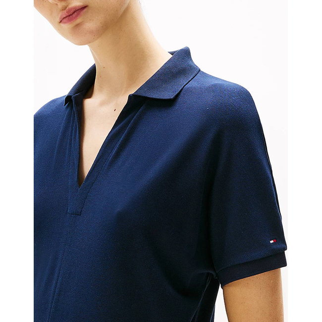 Product TOMMY HILFIGER LYOCELL OPEN-NK MIDI DRESS base image