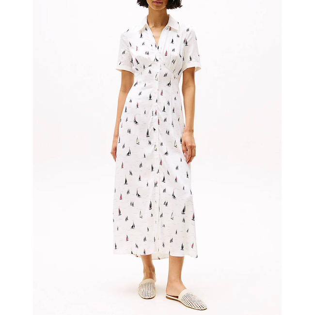 Product TOMMY HILFIGER FLUID VIS BOAT S/S SHIRT DRESS base image