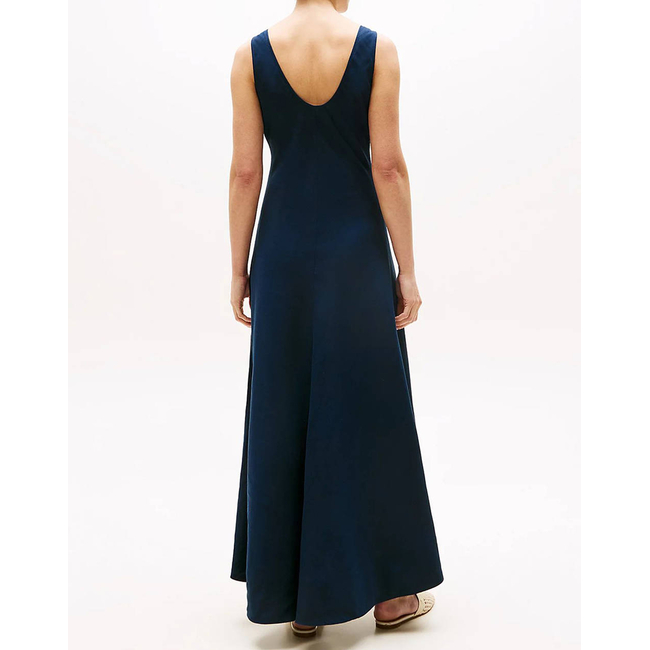 Product TOMMY HILFIGER TEXTURED LINEN TANK MAXI DRESS base image