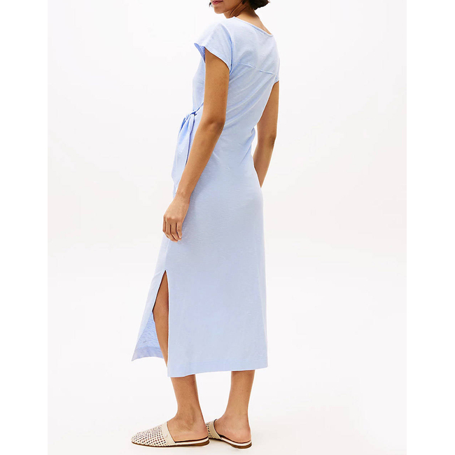 Product TOMMY HILFIGER KNOT BOAT-NK MIDI DRESS SS base image