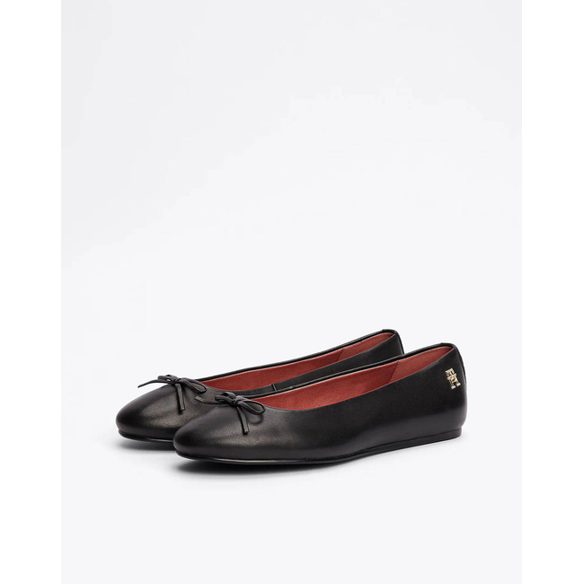 Product TOMMY HILFIGER BALLERINA LEATHER FLAT BOW base image
